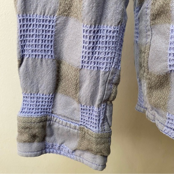 Urban Outfitters Woven Cotton Patchwork Bohemian Shirt - Picture 4 of 16